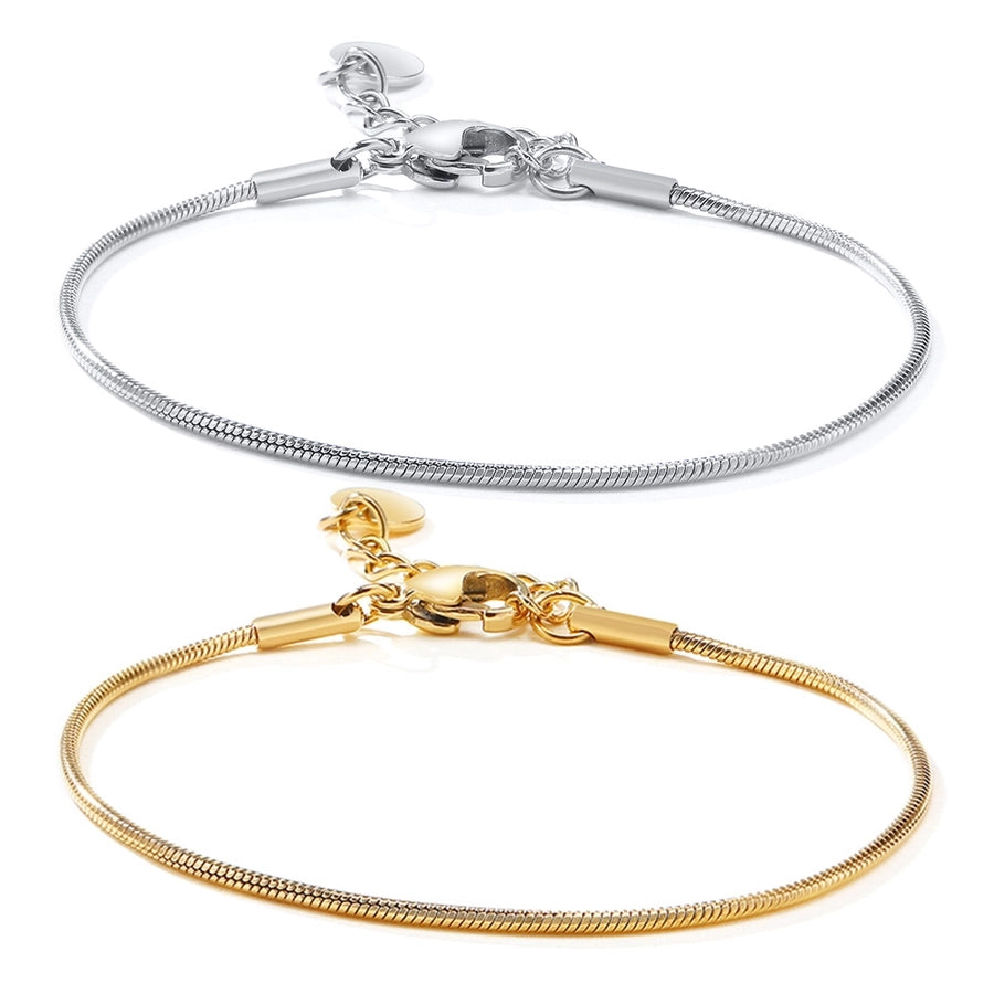 Thin Chain Bracelets [201 Stainless Steel, 18K Gold Plated]