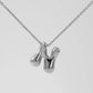 Letter Pendant Necklace [304 Stainless Steel,18K Gold Plated]