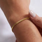 Braceletas de cadena [316L de acero inoxidable, 18K de oro chapado]