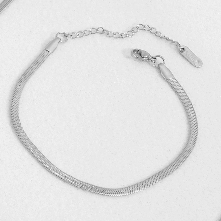 Flat Chain Bracelet/Necklace [Stainless Steel]