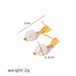 Water Droplets Plating Inlay Pearl Earrings [304 Stainless Steel,18K Gold Plated]