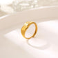 Mix -Designs Ringe [304 Edelstahl 18K Gold plattiert]