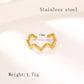 Mix -Designs Ringe [304 Edelstahl 18K Gold plattiert]