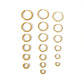 1 Piece Small Hoop Earrings [304 Stainless Steel, 18K Gold Plated]