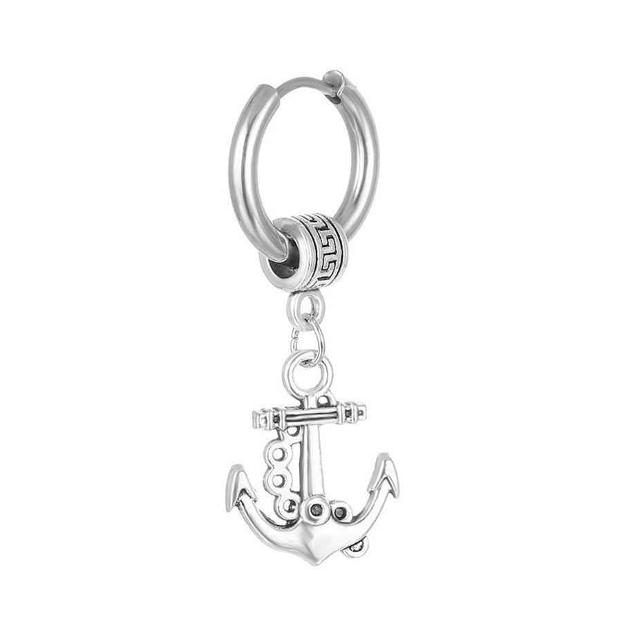 Anchor Earring 1 Piece [Stainless Steel]