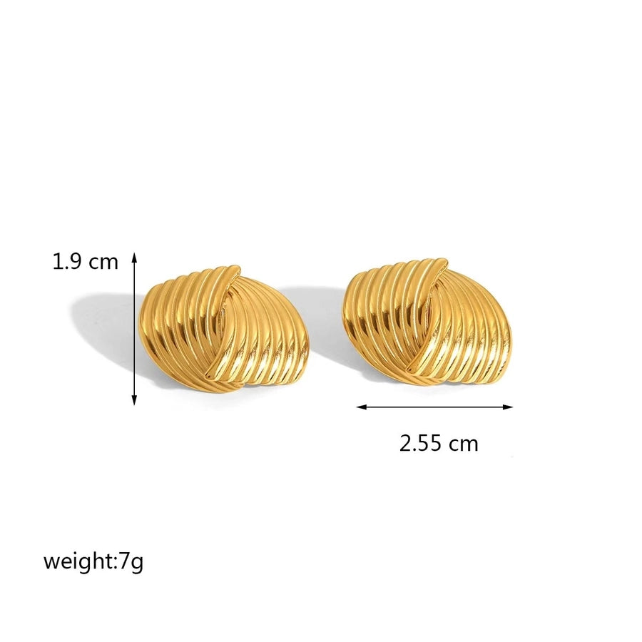 Orecchini di miscelazione disegni [304 acciaio inossidabile, oro 18K placcato]