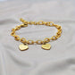 Multiple Hearts Chain Bracelet [Stainless Steel,18K Gold Plated]