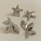 Leaves Flower Earrings [304 Stainless Steel,16K Gold Plated]