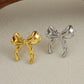 Bow Knot Stud Earrings [304 Stainless Steel]