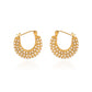 Pearly Hoop Earrings [316 Stainless Steel,18K Gold Plated]