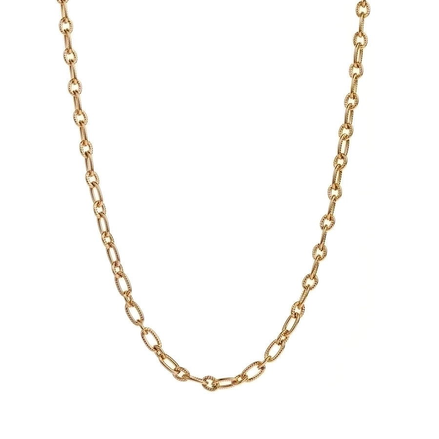 Mix Chain Necklace [304 Stainless Steel,18K Gold Plated]