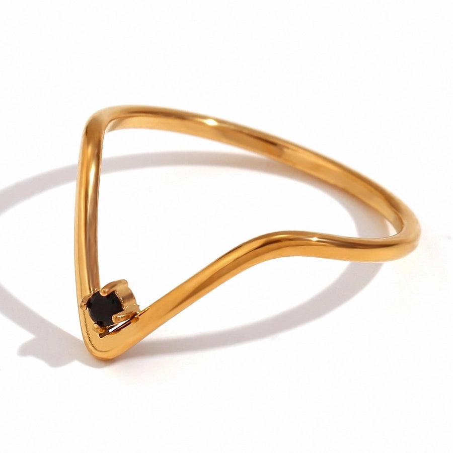 Vintage V Shape Rings [304 Stainless 18K Gold Plated]