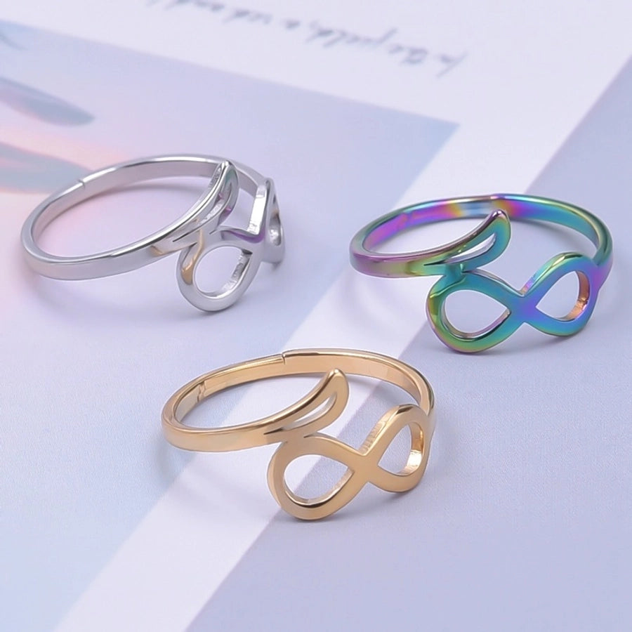 Infinity Ring [304 Rustfrit stål 18K forgyldt]