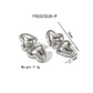 Double Heart Shape Polishing Earrings [304 Stainless Steel,18K Gold Plated]