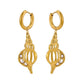 Conch Shell Drop Earrings [316 Stainless Steel,18K Gold Plated]