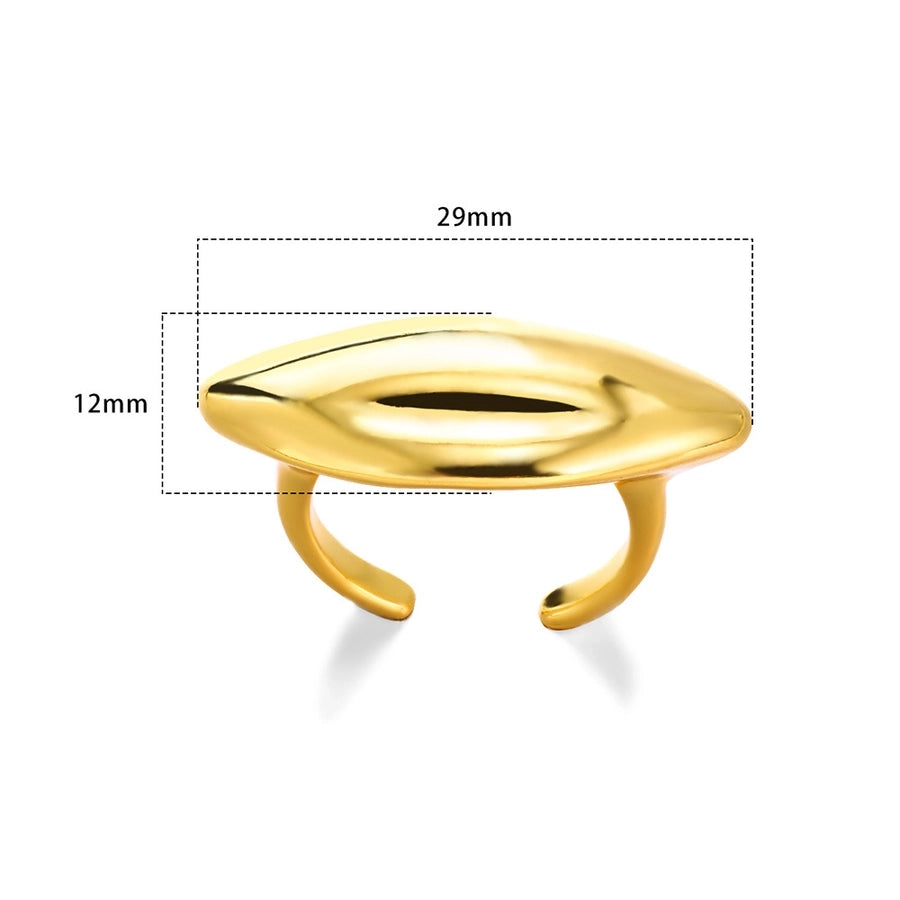 Mix Designs Ring [304 Stainless Steel 18K Gold Plated]