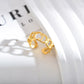 Mix Designs Gold Ring [Stainless Steel]