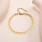 Round Coins Anklet [201 Stainless Steel, 18K Gold Plated]