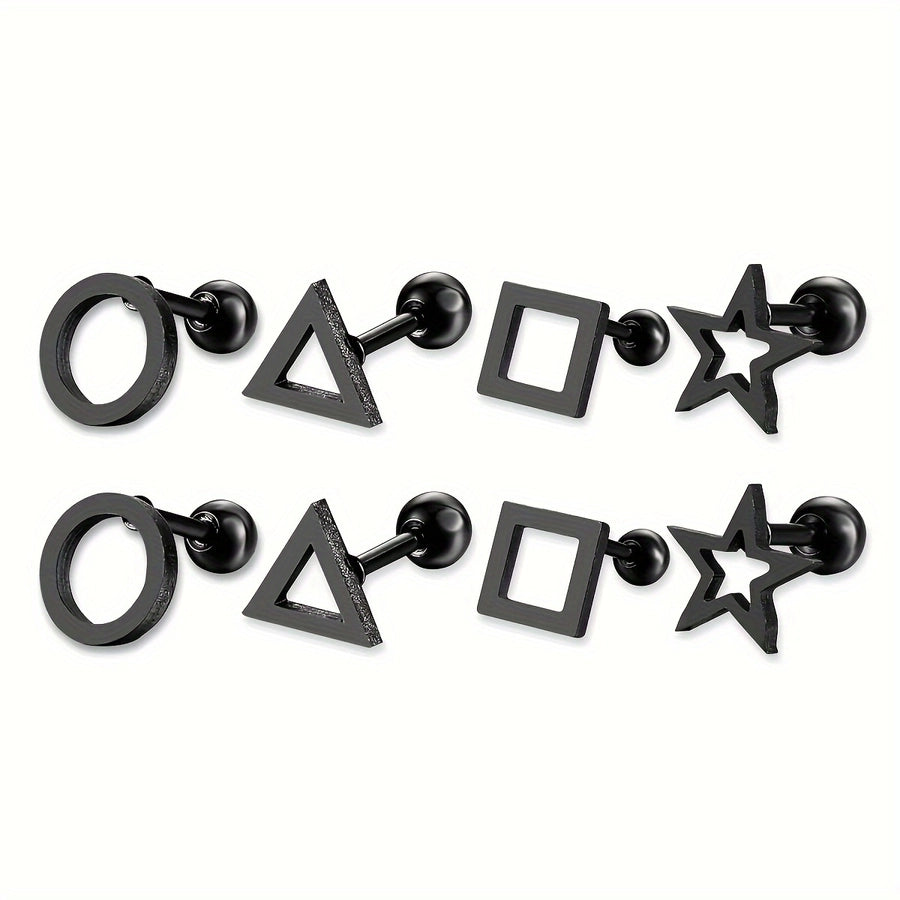 Hollow Designs Earrings [304 Stainless Steel]