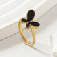 Butterfly Acrylic Ring [Stainless Steel]