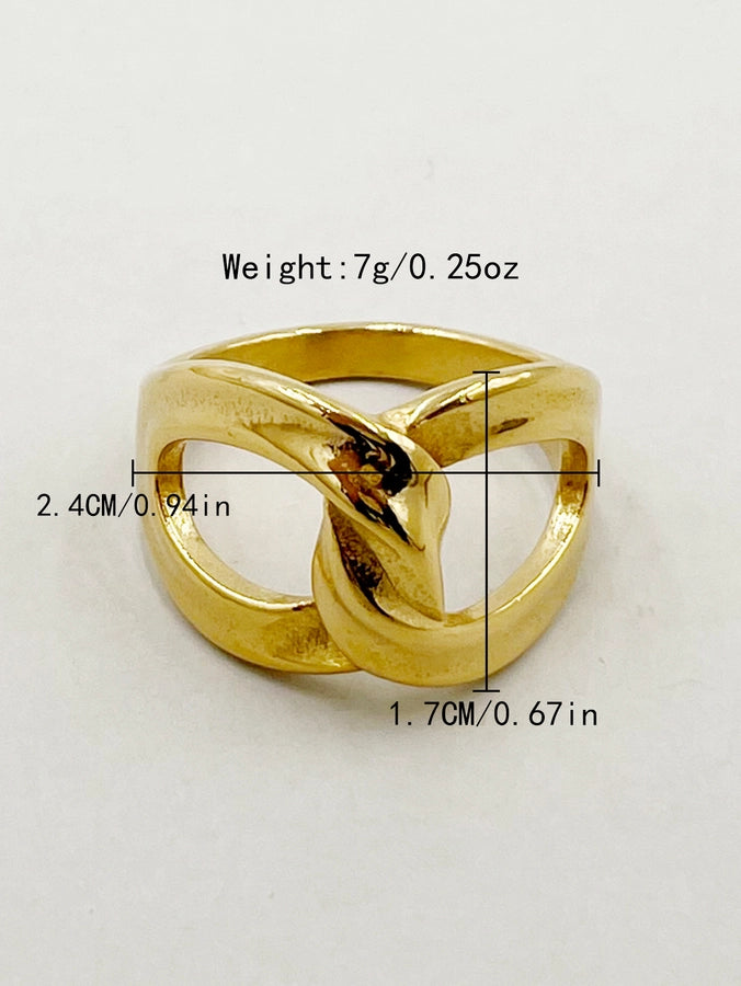 Bonded Ring [304 Stainless Steel 14K Gold Plated]