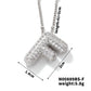 Three-dimensional Letter Zircon Pendant Necklace [304 Stainless Steel,Copper]