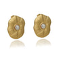 Baroque Style Irregular Artificial Pearls Earrings [304 Stainless Steel,18K Gold Plated]