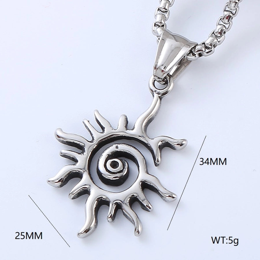 Cool Style Human Anchor Dragonfly Pendant Necklace [304 Stainless Steel]