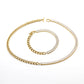 Rhinestones Chain Bracelet/Necklace [304 Stainless Steel, 18K Gold Plated]