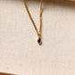 Horse Eye Zircon Pendant Necklace [304 Stainless Steel,18K Gold Plated,Copper]