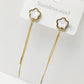 Floral Tassel Drop Earrings [304 Stainless Steel,18K Gold Plated]