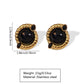 Vintage Style Acrylic Earrings [304 Stainless Steel,18K Gold Plated]