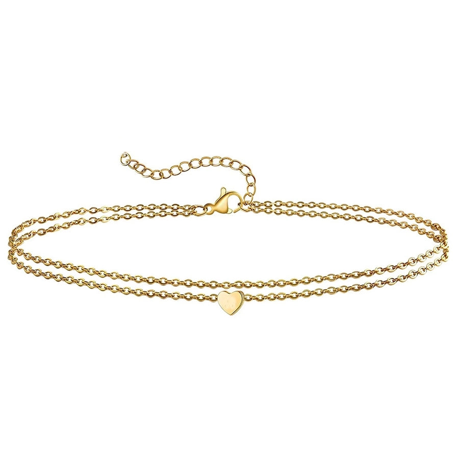 Double Chain Mix Anklet [Stainless Steel]