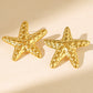 Big Starfish  Earrings [304 Stainless Steel, 18K Gold Plated]