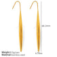 Water Droplets Gourd Hook Earrings [304 Stainless Steel,18K Gold Plated]