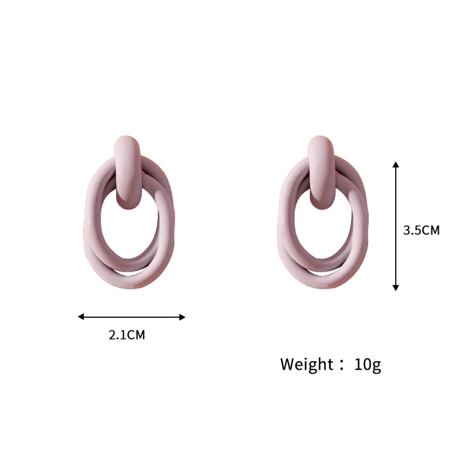 Geometrische Verpackungsohrringe [304 Edelstahl]