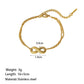 Infinity Bracelets/Earrings/Necklace [304 Stainless Steel 18K Gold Plated]