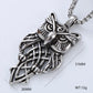 Vintage Style Punk Streetwear Moon Eagle Necklace Pendant [304 Stainless Steel]