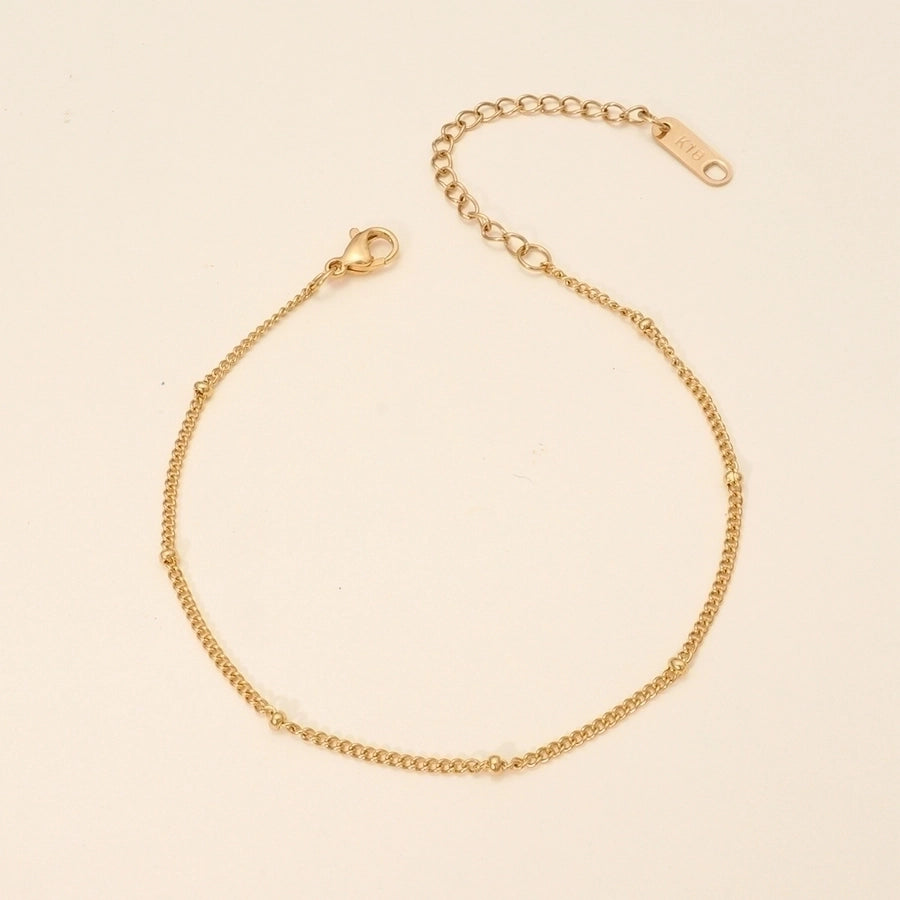 Chain Bracelets [316L Stainless Steel,18K Gold Plated]