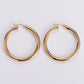 Hoop Earrings [304 Stainless Steel,18K Gold Plated]