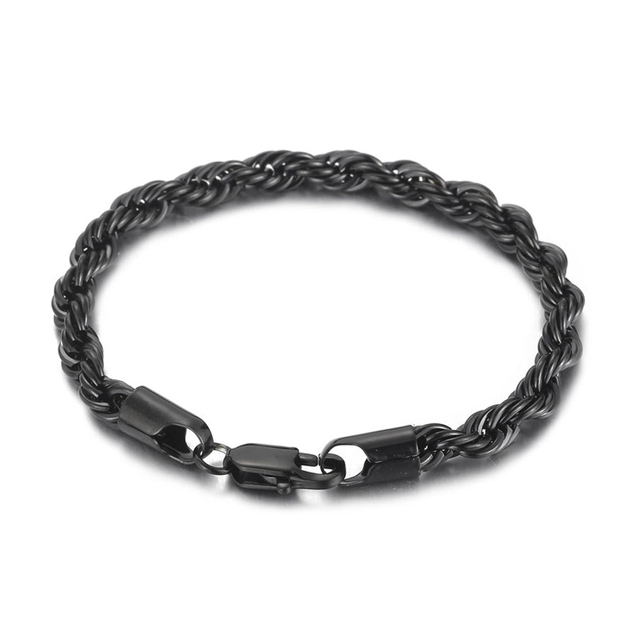 Rope Chain Bracelet [304 Stainless Steel 18K Gold Plated]