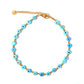 Casual Eye Resin Beaded Anklet [304 Stainless Steel]