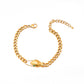 Snake Artificial Gemstones Bracelet/Earrings [304 Stainless Steel,18K Gold Plated]