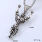 Cool Style Human Anchor Dragonfly Pendant Necklace [304 Stainless Steel]