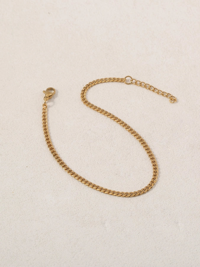 Basic Simple Style Solid Color Chain Bracelet [304 Stainless Steel]