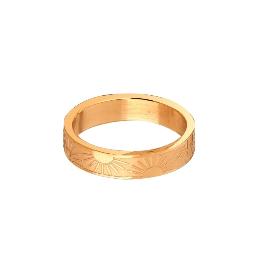 Shiny Sun Star Ring [304 Stainless Steel 18K Gold Plated]