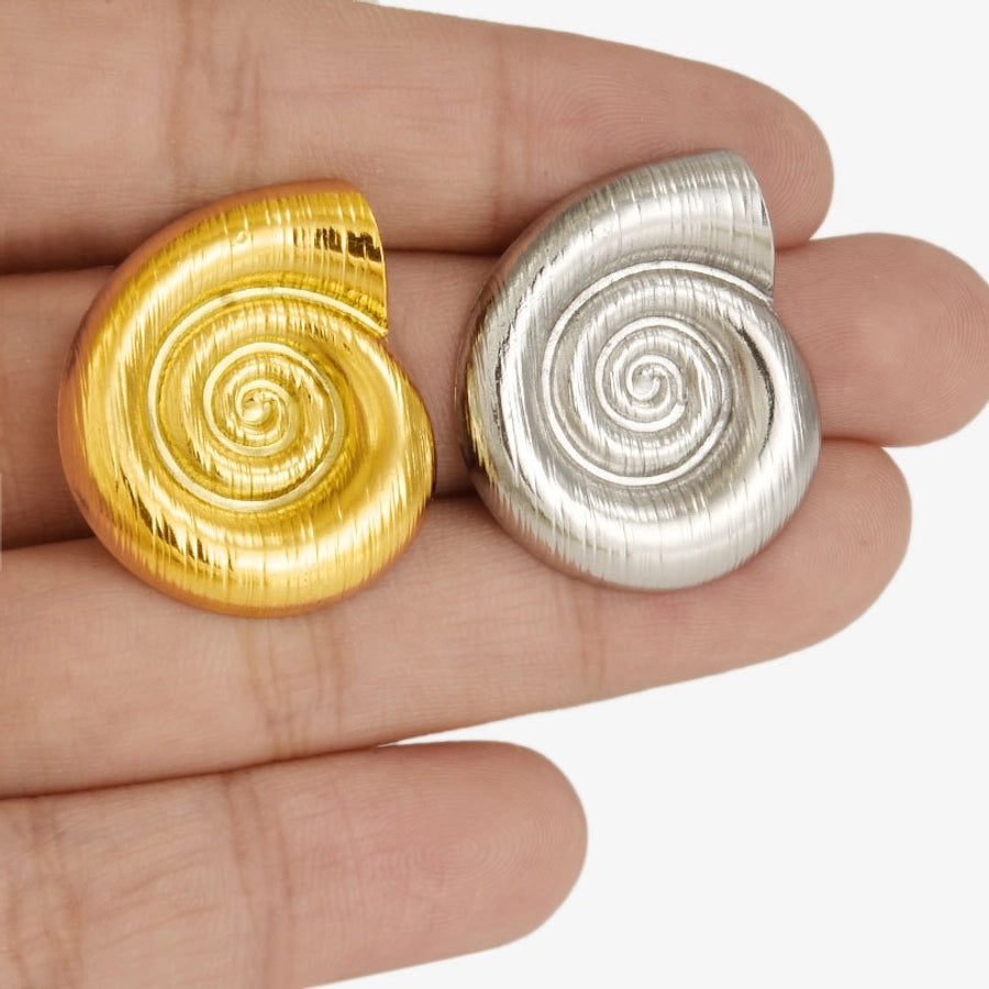 Conch Irregular Earrings [304 Stainless Steel,18K Gold Plated]