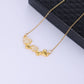 Heart Shape Zircon 1Necklace [304 Stainless Steel,18K Gold Plated]