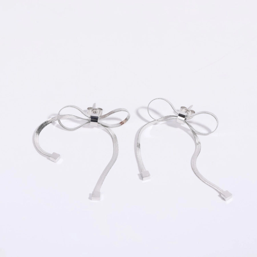 Bow Knot Bracelets/Earrings/Necklace  [304 Stainless Steel,18K Gold Plated]