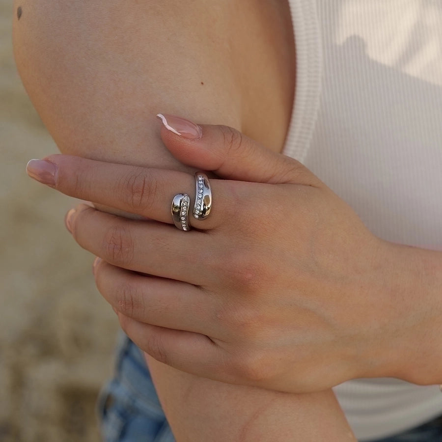 Water Droplets Ring [316 Stainless Steel]